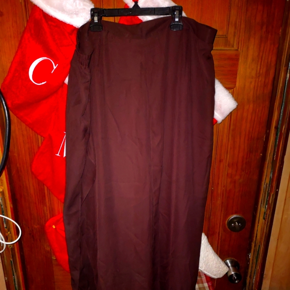 Formal slacks with sheer top
